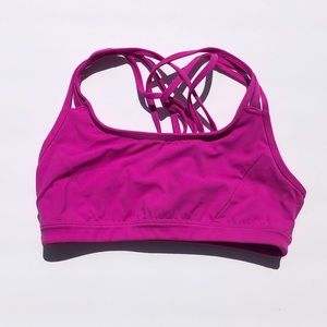 Hot pink Athleta sprits bra